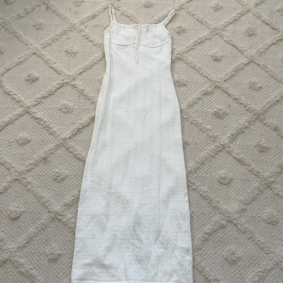 House Of Cb Myla Pointelle Maxi Sweater Dress - Picture 2 of 5